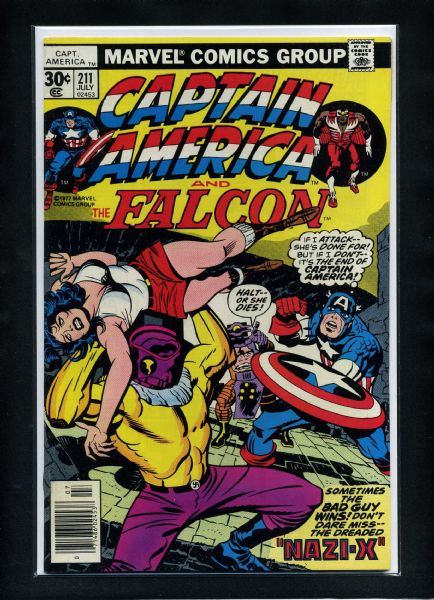 Captain America 211 Newsstand 1977 Marvel Jack Kirby Story/Art Comic Book